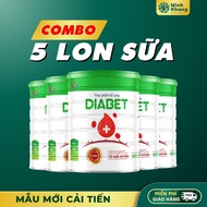 [Combo of 5 Cans] Diabet Diabetic Milk Supports Blood Sugar Control, Supplements Health Energy