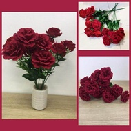 5 buds Velvet Rose/Bunga Rose Baldu Kembang/Artificial Flower/Bunga Hantaran/Bunga Gubahan/Bunga Meja