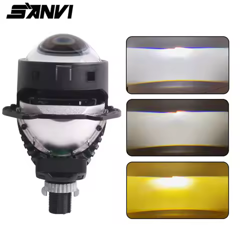 SANVI 3" APP Control Smart Bi LED Lens Projector Headlight 120W 3000K-6000K For Hella3R G5 H4 H7 900