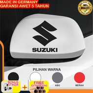 HITAM Cutting Sticker Car Brand Suzuki Logo Sticker Car Rearview Mirror Sticker - Black Elegant