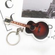 Bestella💗Gantungan Kunci Gitar Gantungan Kunci Bass Kreatif Liontin Gibson Hummingbird
