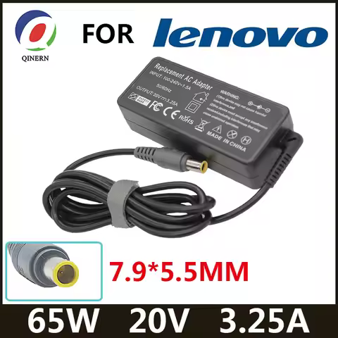 20V 3.25A 65W 7.9*5.5mm 8 pin AC Laptop Adapter For Lenovo IBM C100 C200 N200 X200 X300 R400 R500 T4