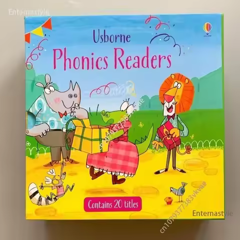 20 Books Usborne Phonics Readers Gift Box Set Famous English Book Children Educational Bedtime Story