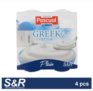 Pascual Greek Style Plain Yogurt 4pcs