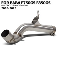 For BMW F750GS F850GS F750 F850 GS Motorcycle Exhaust Delete Catalyst Middle Pipe Connect OEM Muffle