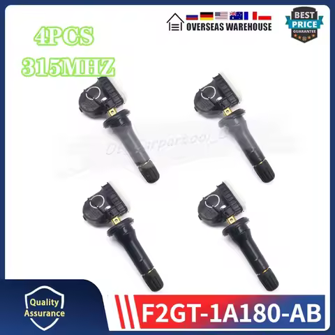 F2GT-1A180-AB 4PCS Car Tire Pressure Sensor 315MHZ TPMS For Ford F-150 Edge Explorer Ecosport Mustan