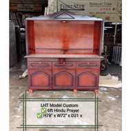 Siap Pasang Lampu Custom LHT 6ft Custom Hindu Altar Prayers Cabinet/印度神枱♐H6.6ft w x W6.6ft x D2ft lh
