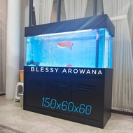 aquarium kabinet Duco minimalis buat arowana Discus 150X60X60cm