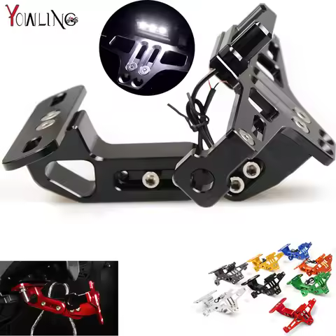 Motorcycle License Plate Bracket Licence Plate Holder For yamaha fz1 fazer fz6r fz8 xj6 fz6 mt-09 FZ