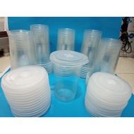 Cup gelas Plastik Starindo 12oz / 14oz / 16oz + tutup datar