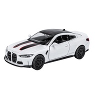 {fdsgtf} 1/36 BMW M4 CSL ของเล่นรถจําลองโลหะของแท้ประตูเปิดดึงกลับฟังก์ชั่นเด็กของขวัญวันเกิดคอลเลกช