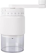 Manual Coffee Grinder - Ceramic Burr, Adjustable Coarse to Fine, 30g Beans & 80ml Powder, Detachable