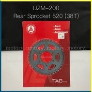 DEMAK DZM200 - REAR SPROCKET 520 (38T) DZM 200