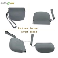 FAMY Silicone Coin Purse Keychain Small Silicone Pouch Wired Earbud Case 10x8cm/3.94x3.15 Inches Coi