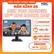 MSI PRO MP275Q Monitor (27 inch - IPS - WQHD - 100Hz - 1ms) - New -