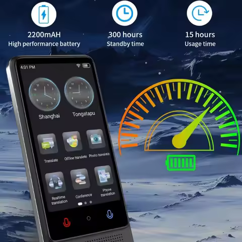 M12 AI Smart Translator Offline 137 Languages Portable Interpreter Polish Turkish Czech Real-time Tr