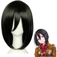 Tóc Giả Hóa Trang Attack On Titan Tóc Giả Dài Mikasa/Allen/Bao Cosplay Tóc Giả Mũ Gửi Tóc Net