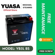 YUASA YB5L YB5 YB5L-BS BATTERY EX5 / KRISS / EGO / LC135 V1 / E-BONUS / NOUVO S / SRL110 / YB5L-B ba