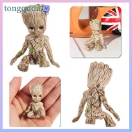 TONGQUDA การ์ตูน โมเดล ตกแต่งโต๊ะ Groot นั่งรูป ของเล่นอะนิเมะของสะสม มินิแอ็คชั่นฟิกเกอร์ ของเล่นตุ๊กตา