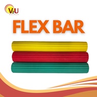 V2U Flex Bar, Resistance Bar, Hand/Arm Therapy, Rubber Grip, Strength Training and Rehabilitation
