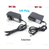 AC to DC 9 volt 9V 1A 2A 1000ma 2000ma power supply adapter Supply transformer 1000ma 5.5*2.5mm char