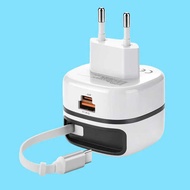 Gallium Nitride 40W Charger Comes with Retractable Cable Mobile Phone Head Suitable Series Head