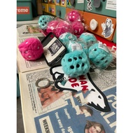 Street Wear fuzzy dice Plush dice Pendant Keychain Accessories Gift
