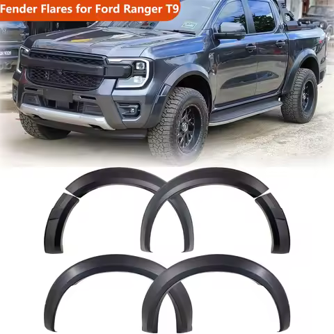 Widen Fender Flares Wheel Arch For Ford Ranger T9 NEXT-GEN 2022 2023 2024 WILDTRAK SPORT XLT XLS XL 