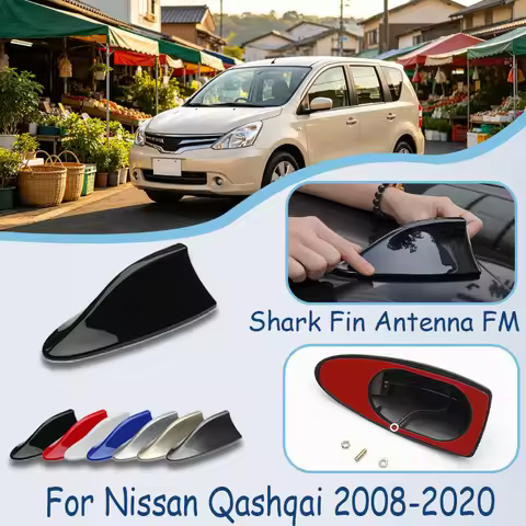 For Nissan Livina Shark Fin Antenna, FM Signal Booster, Waterproof Radio Antenna, FM/AM Super Aerial
