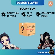 Demon Slayer Anime Box Kitmesu No Yaiba Gift Box Anime Mystery Box Demon Slayer Lomo Postcard Sticke