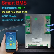 【Eco-friendly】 DYKB สมาร์ท BMS 4S 12V 60A 80A 100A 120A Li-Ion LifePo4แบตเตอรี่ลิเธียมบอร์ดป้องกัน Balance High Current APP ซอฟต์แวร์ GPRS