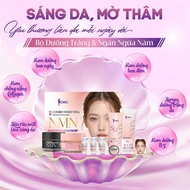 NMN - Bộ Dưỡng Da Combo Whitening Prevention Melasma NMN: Sữa Rửa Mặt Kem Dưỡng Tinh Chất & Kem Chốn