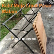 Night Market Foldable Table Rack Folding Table Stand Plywood Canopy Tent Stand Kanopi / Kaki Meja Besi Lipat Pasar Malam