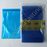 Plastic clip 12x20 cm 12 x 20 SMPI ziplock 20x12 zipper plainbiru