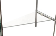 PIAOLGYI Replacement Shelf for IKEA Detolf, Acrylic Corner Shelves Extra Shelves Accessories Compatible with IKEA Detolf Glass Cabinet ,9" x 15" x 1/3" Thick (8mm)
