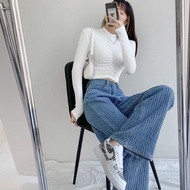 SUPER QUALITY PATTERN STRAIGHT DEMIN JEANS