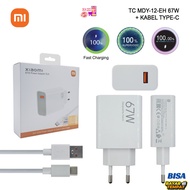 [ORIGINAL] CHARGER MDY-12-EH XIAOMI 67W MI9 + KBL TYPE C / TYPE MICRO original charger