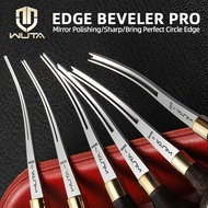 WUTA Leather Edge Beveler Skiving Craft Work Tools M390 Die Steel Ebony Handle Cutter Edger Creaser 