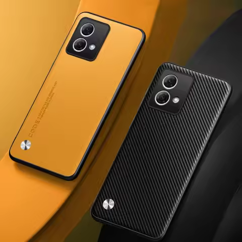 Luxury Leather Phone Case For Motorola Moto G84 5G Protective Cover Matte Silicone Shockproof Case F