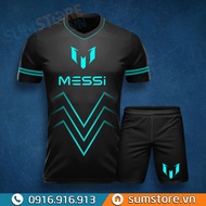 [HCM]Áo Bóng Đá CLB Messi Đen Cực Chất Vải Thun Lạnh Thái Cao Cấp (Có Kèm Hình Thật)