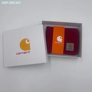 Fashion Carhartt Spot Carhart แบบกระเป๋าสตางค์สั้น20เปลี่ยนเอกสารโมเดลคู่รักกระเป๋าใส่บัตรผู้ชายและผ