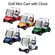 Golf Mini Cart with Clock Alarm Desk Toy - Golf Cart Display