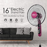 PowerPac  Stand  Fan   with  Timer, 16 inch (PPFS50)  3  speed  setting,  oscillation with  1hr   ti