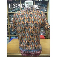 KEMEJA Batik Shirt 112494A Hem Batik Batik Shirt With Dayak Batik Motif Kalimantan