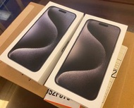 連盒全新iPhone 15 pro max 512GB 黑&藍色