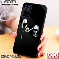 OPPO A55 Case - OPPO A55 Casing {BLACK} OPPO A55 Silicone - Kesing hp - Casing hp - hp - Latest Soft