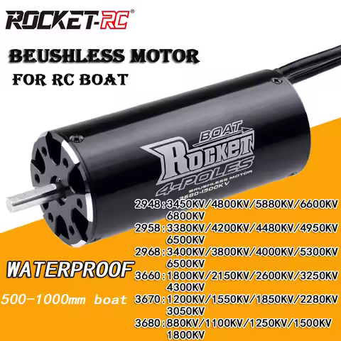 Rocket RC 2948 2958 2968 3660 3670 3680 Brushless Motor for RC 500-1000mm Traxxas Feilun Boat