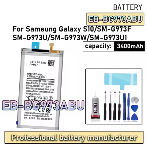 100% New Zero Cycle EB-BG973ABU Battery For Samsung Galaxy S10/SM-G973F/SM-G973U Phone Replacement B