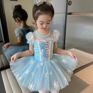 Elsa Dress Frozen Blue Ballet Dress For Kids Girl Halloween Christmas Gown For Kids Disney Princess Costume For Baby Girl