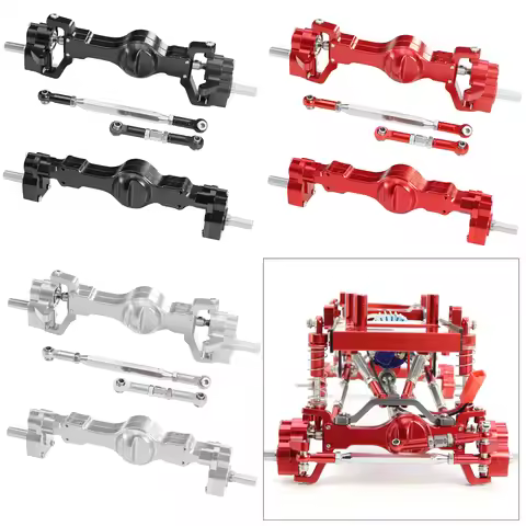 WPL CNC Aluminum Front Rear Portal Axle Set Complete Axles For RC Car 1/16 WPL C14 C24 B14 B24 B16 B